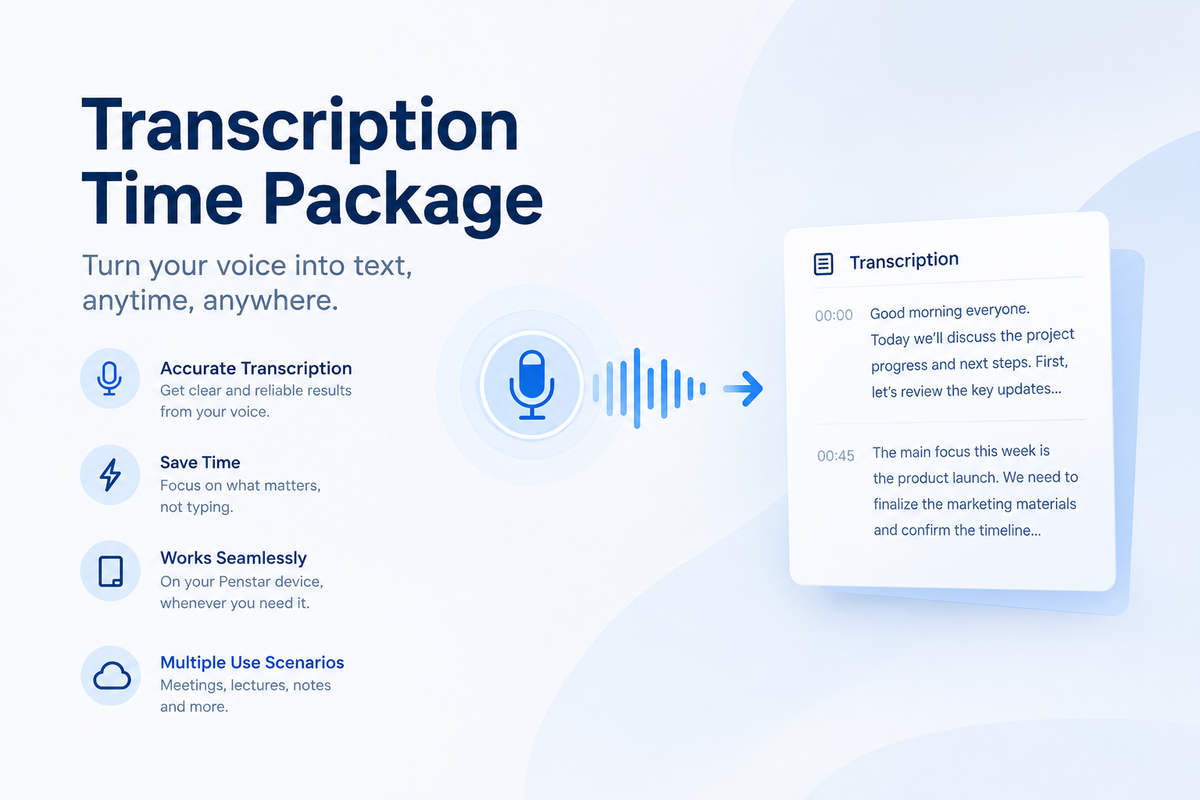 Transcription Time Package